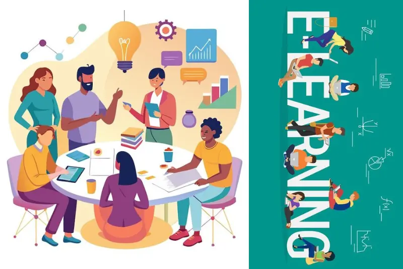 e learning vs traditional learning comparison table