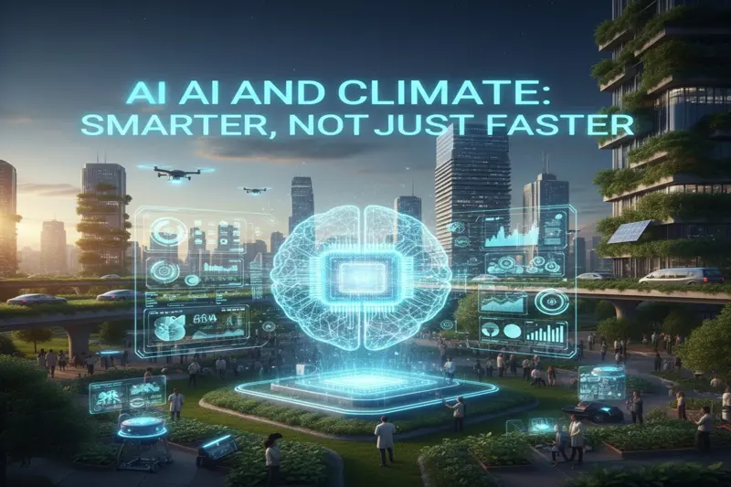 ai and climate smarter, not just faster