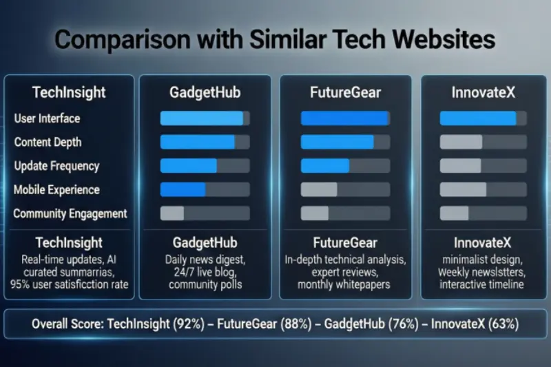 comparison with similar tech websites