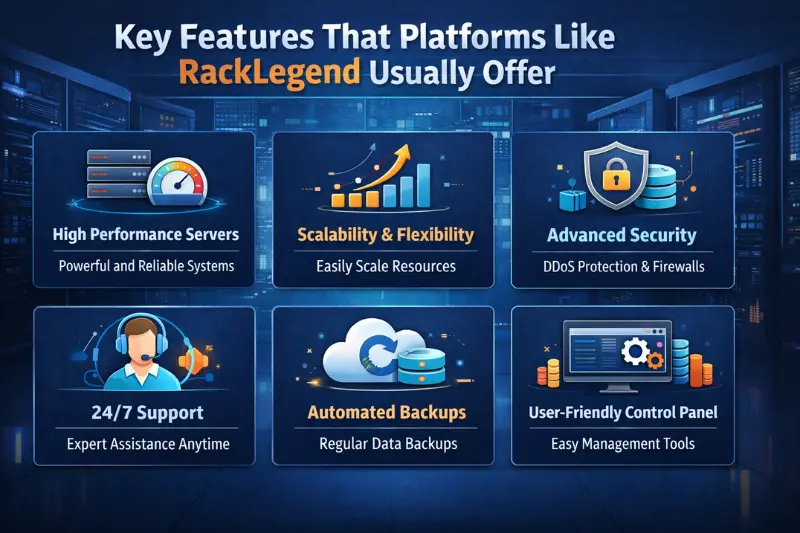key features that platforms like racklegend usually offer